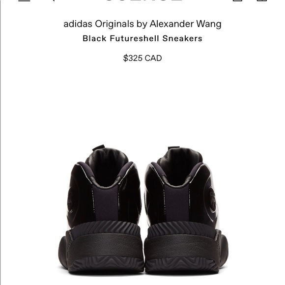 Alexander Wang x Adidas Black Futureshell Sneakers - Picture 5 of 9